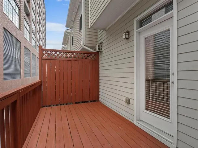 a view of a house with wooden floor