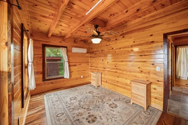 wooden floor in an empty room