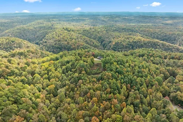 a view of an ocean and a mountain