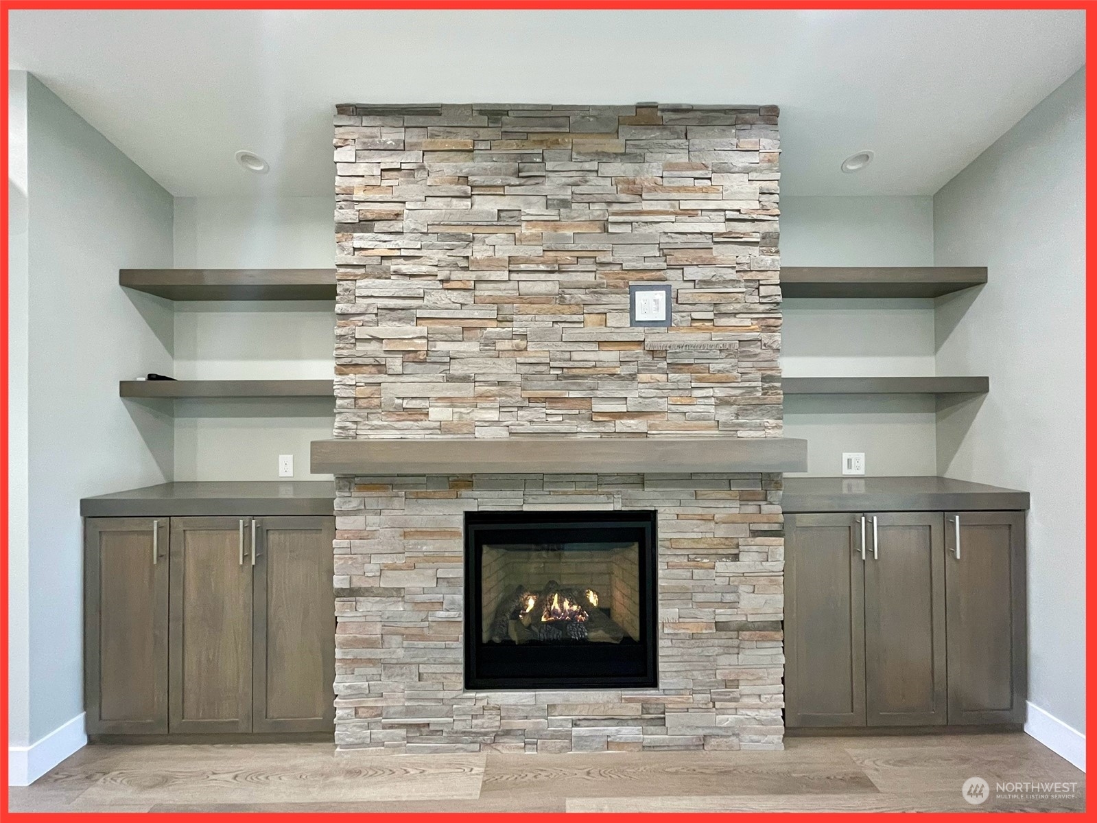 154 Seagate Street Southwest Ocean Shores, WA 98569 - Photo 19 of 36 a close view of fireplace