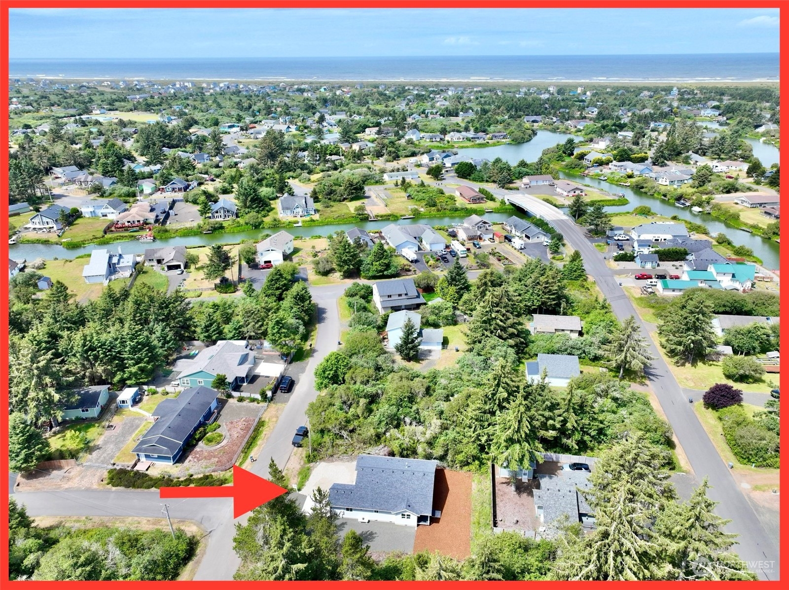 154 Seagate Street Southwest Ocean Shores, WA 98569 - Photo 2 of 36 an aerial view of multiple house