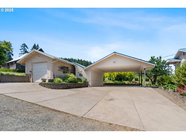 a view of a porch with a porch