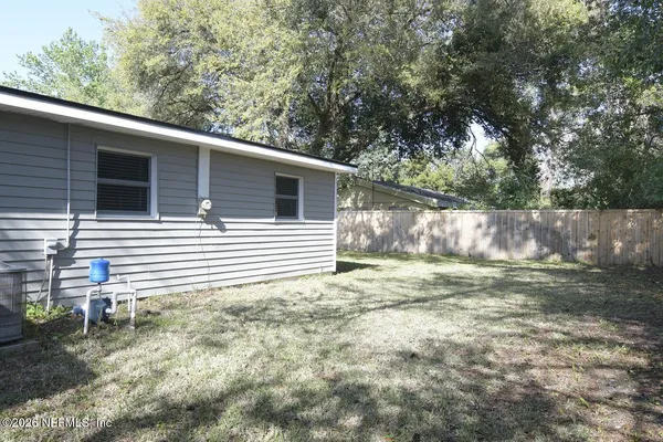a backyard of a house