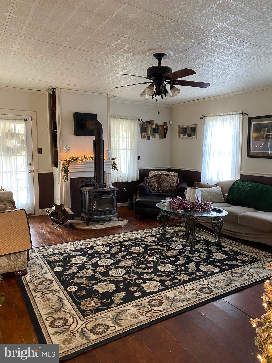 102 Bridgeton Road Elmer, NJ 08318 - Photo 6 of 21 Living Room with Wood Stove