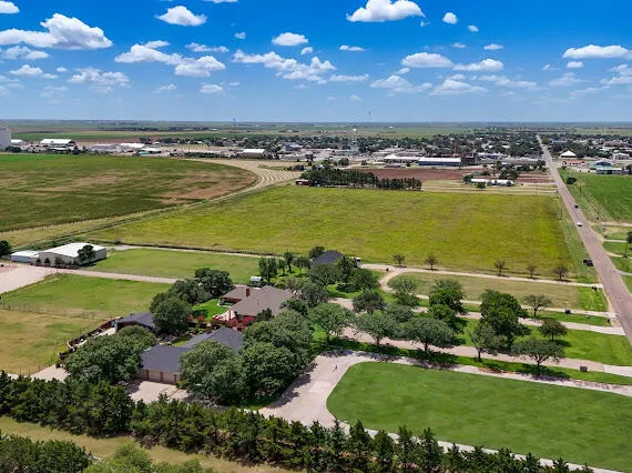 a view of a city with an ocean