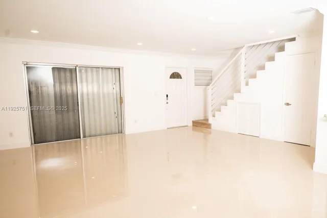 a view of an empty room