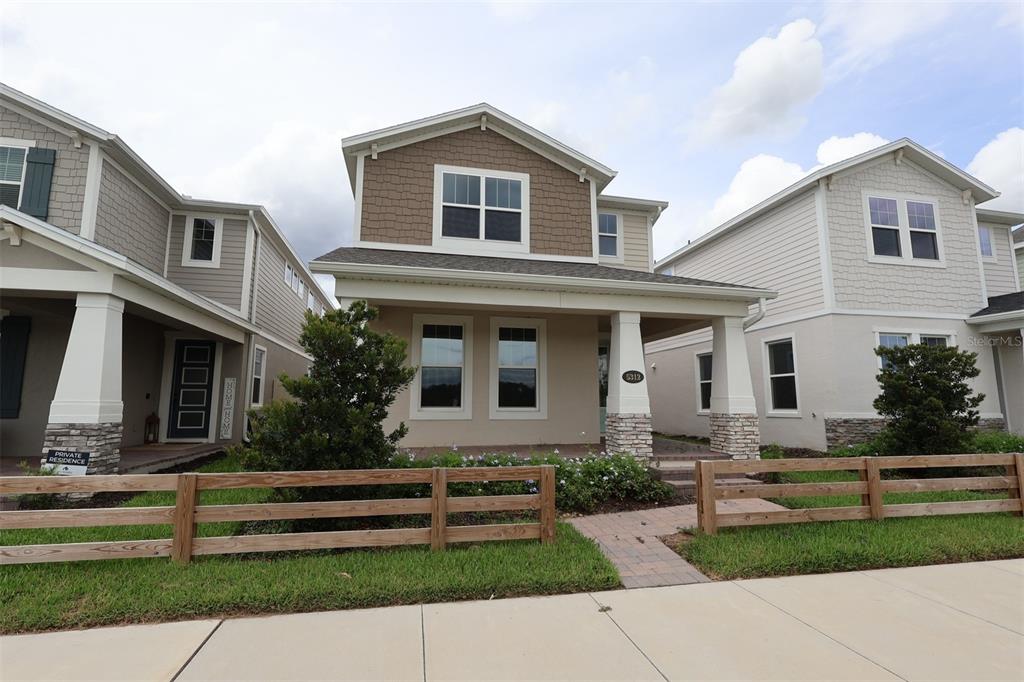 a front view of house with yard