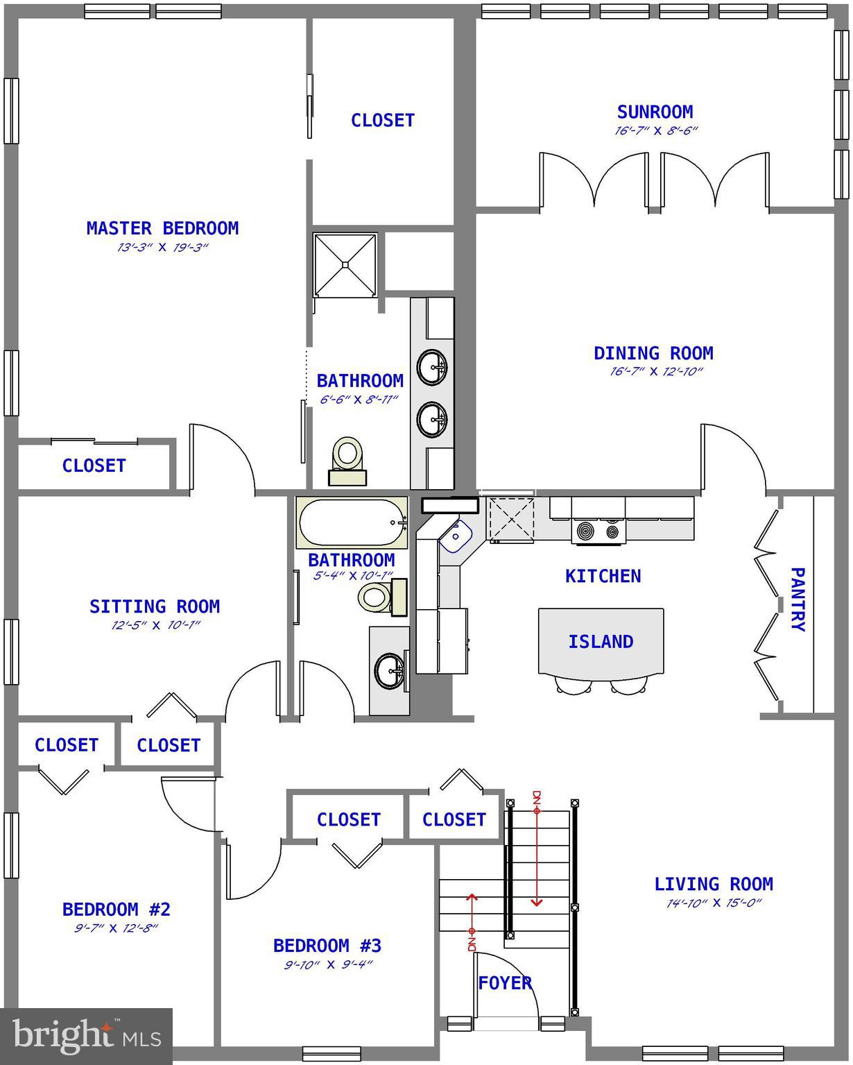 947 Fall Ridge Way Gambrills, MD 21054 - Photo 19 of 20 Upper level floor plan