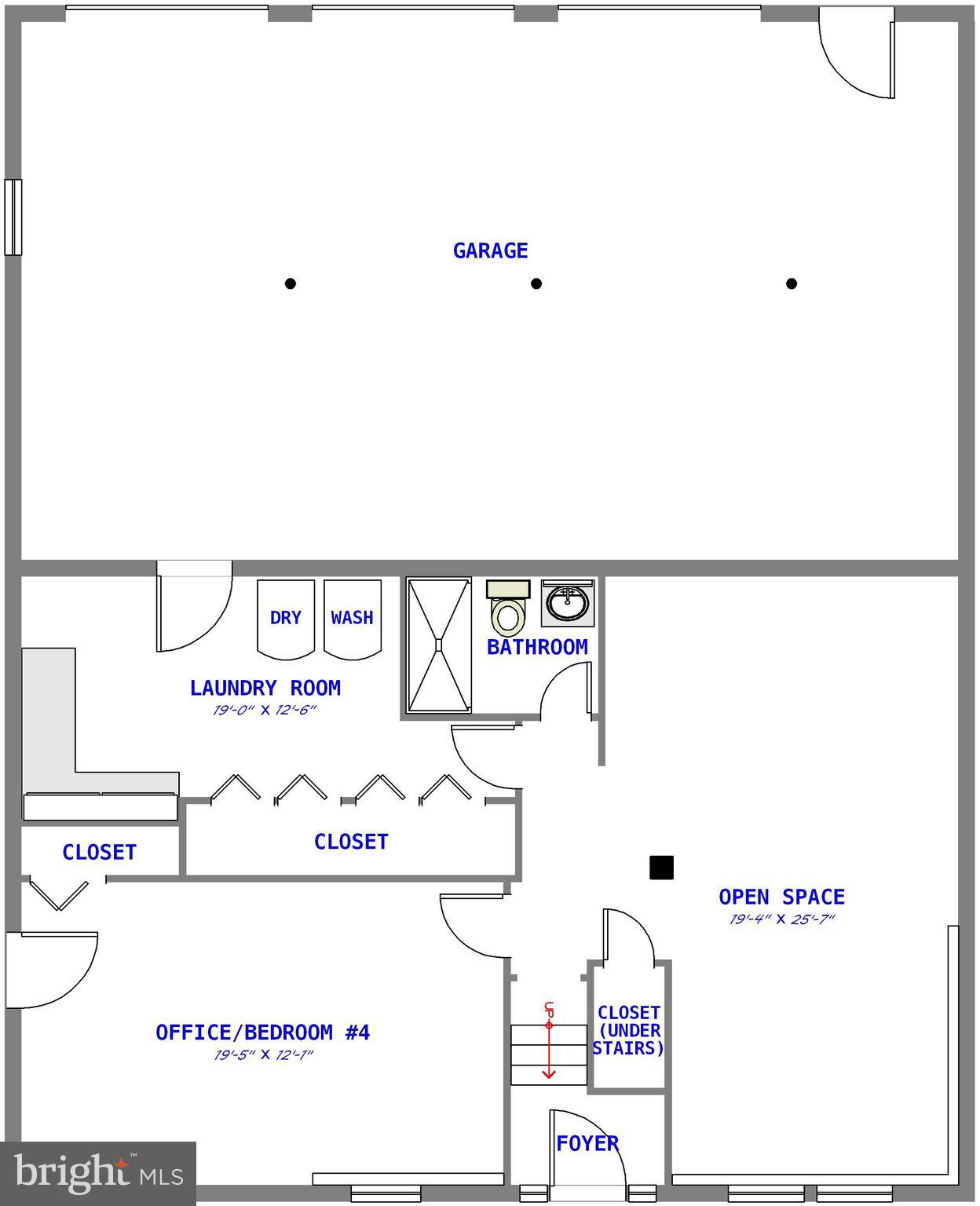 947 Fall Ridge Way Gambrills, MD 21054 - Photo 20 of 20 Lower level floor plan