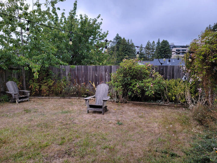 120 13th Street Arcata, CA 95521 - Photo 37 of 37 a view of backyard with a car parked in it
