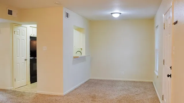 a view of an empty room