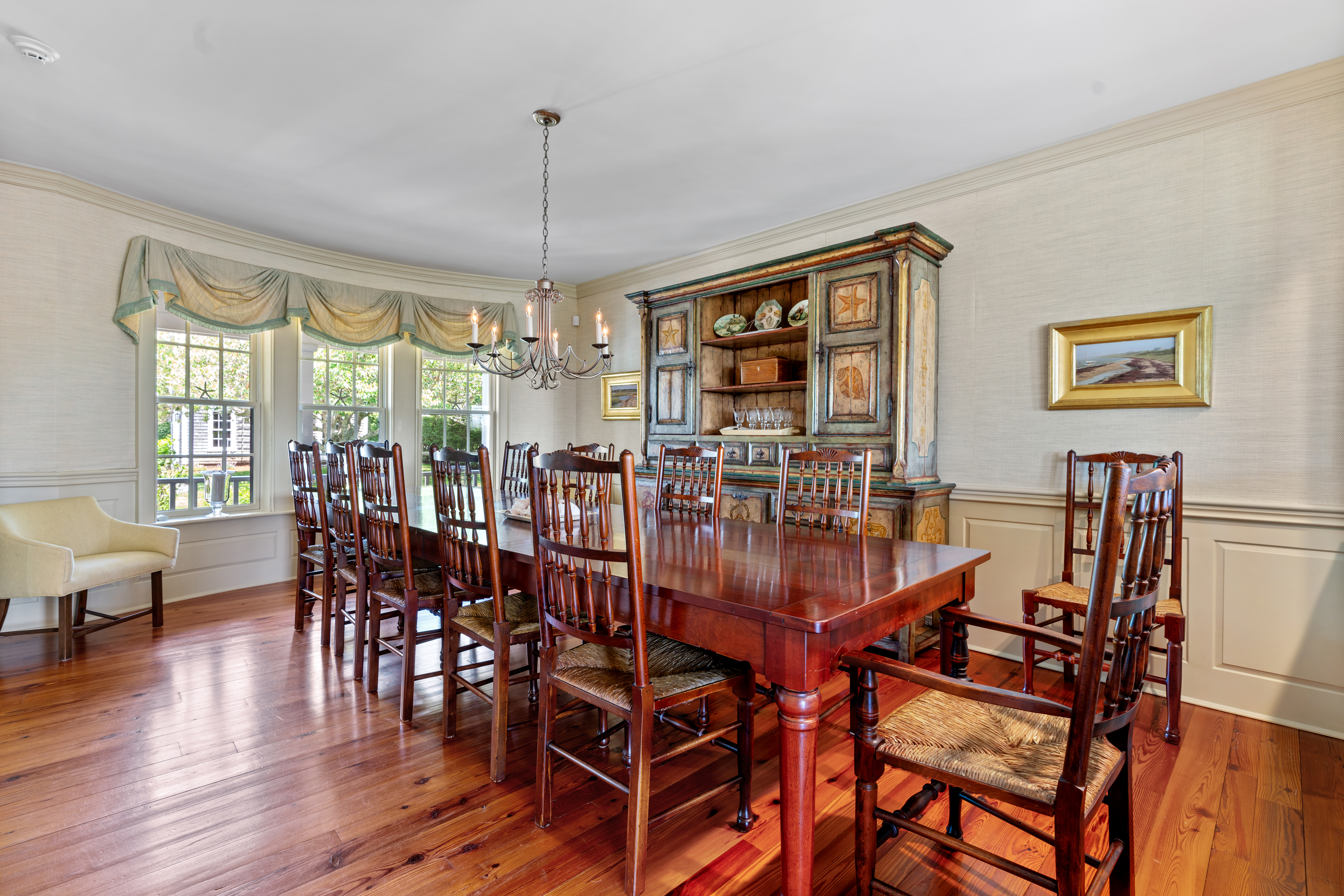 42 Main Street Nantucket, MA 02554 - Photo 12 of 40 a dining room with furniture window and wooden floor