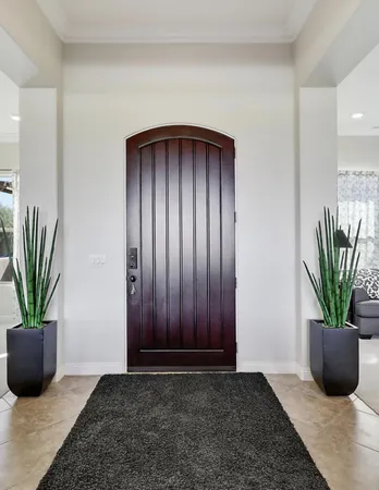 a view of a potted plant in a room