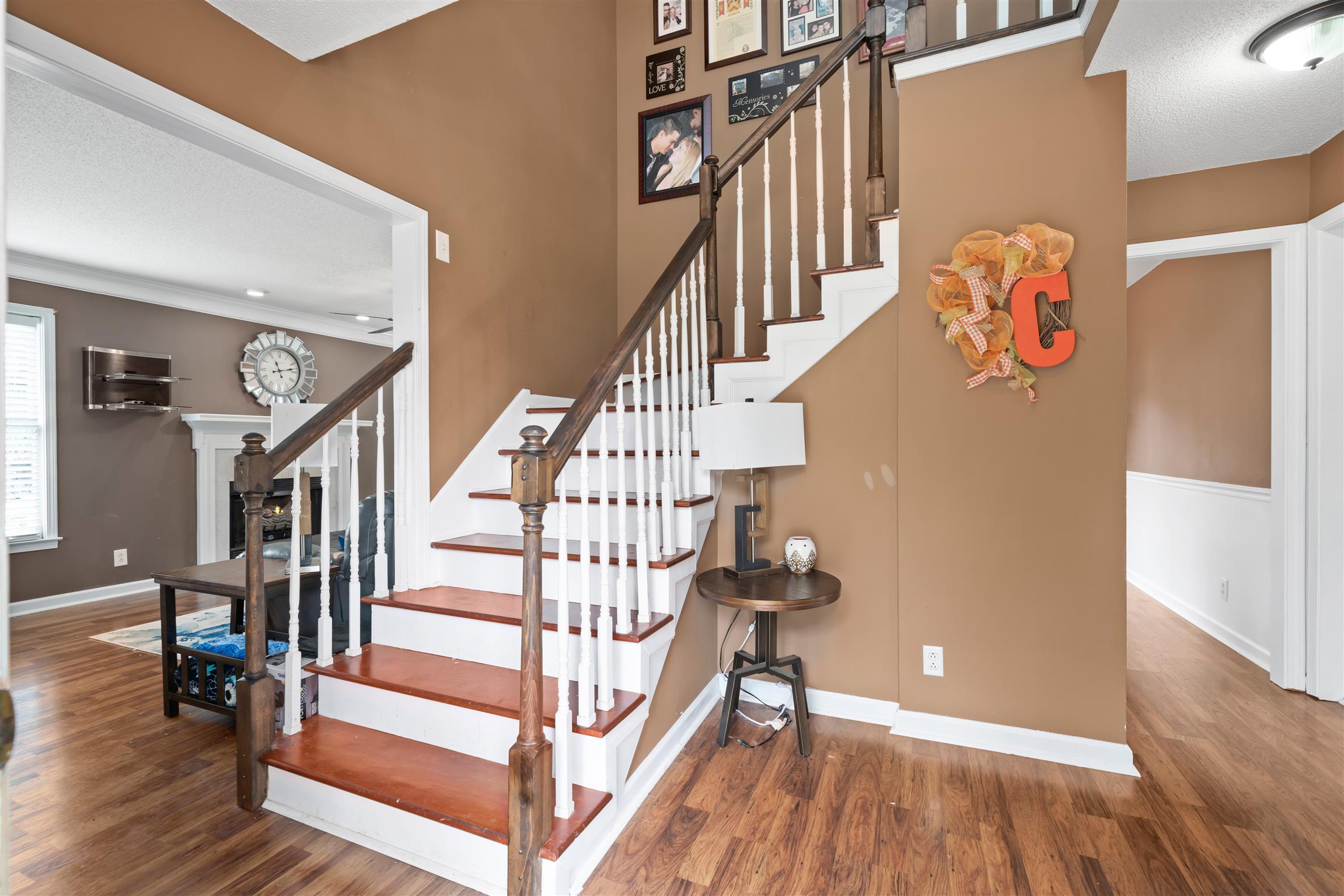 272 Shiloh Road Clarksville, TN 37042 - Photo 7 of 28 Entry Foyer with Wood Staircase