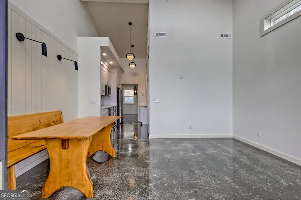 a room with furniture