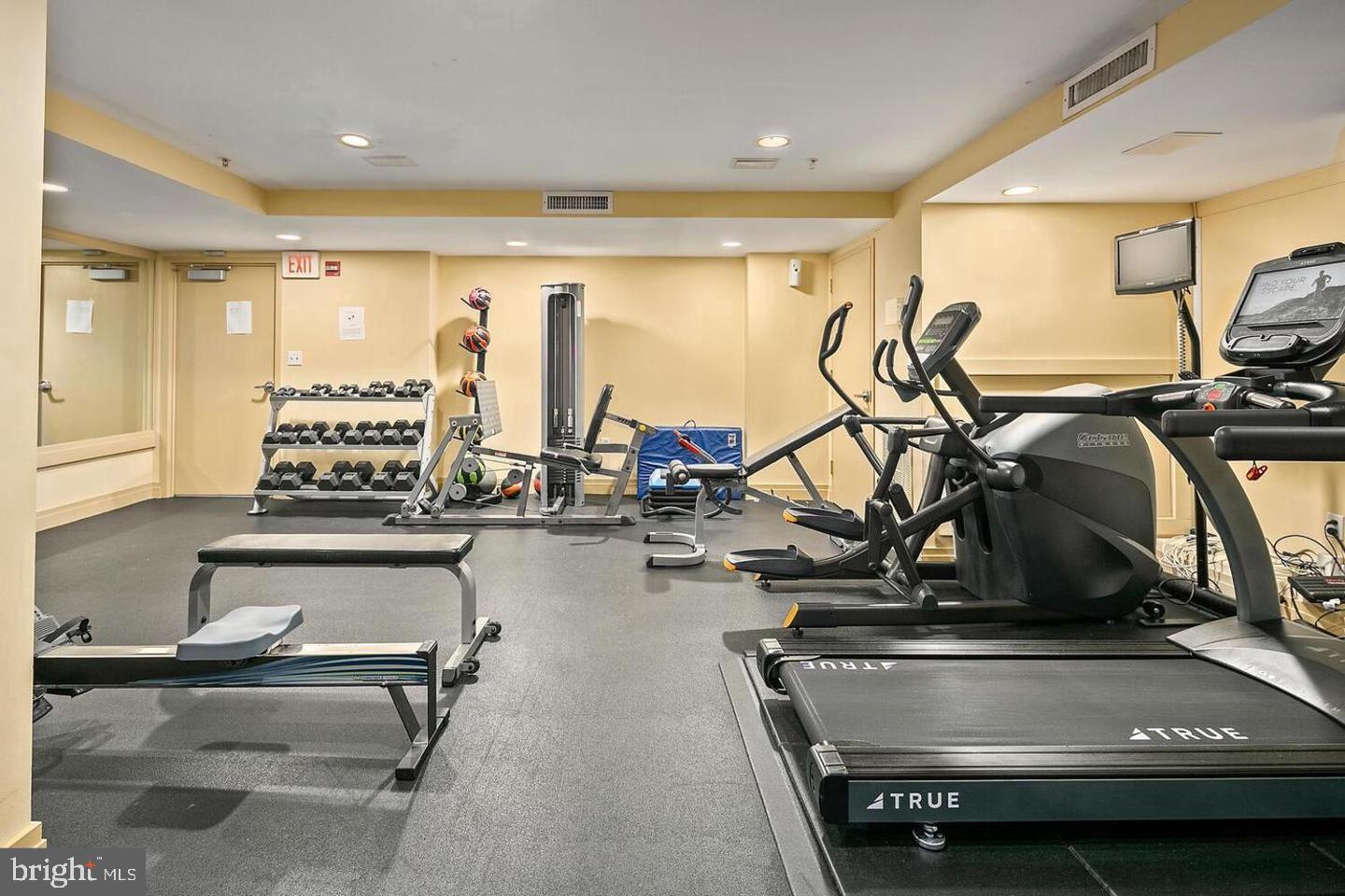 915 E Street Northwest, Unit 602 Washington, DC 20004 - Photo 20 of 23 a view of a room with gym equipment