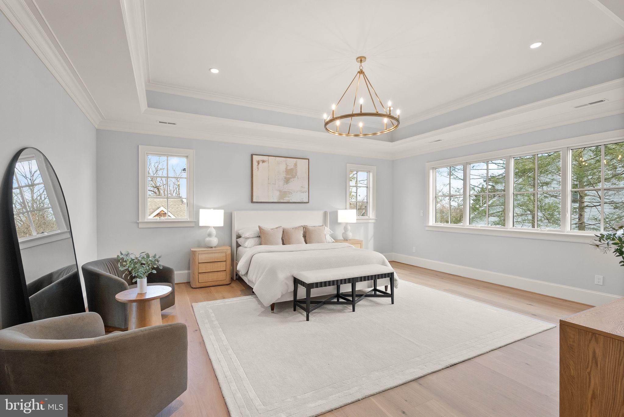 3941 North Glebe Road Arlington, VA 22207 - Photo 38 of 76 Primary bedroom. Tray ceiling. Abundant light.