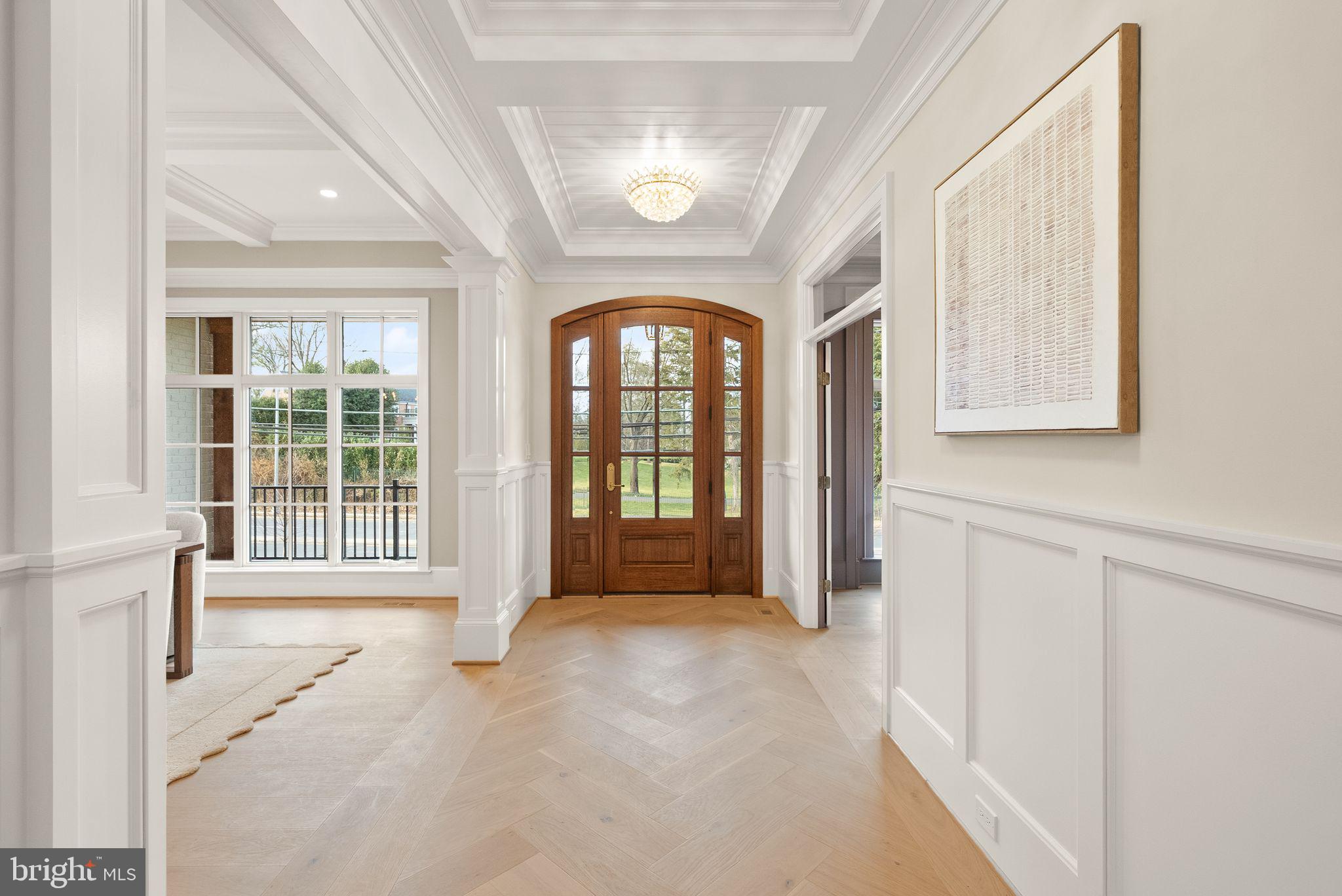 3941 North Glebe Road Arlington, VA 22207 - Photo 9 of 76 Foyer with herringbone pattern floor. 7" hardwood