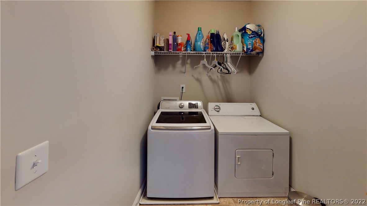 3428 Park Hill Road Fayetteville, NC 28311 - Photo 18 of 29 a utility room with dryer and washer
