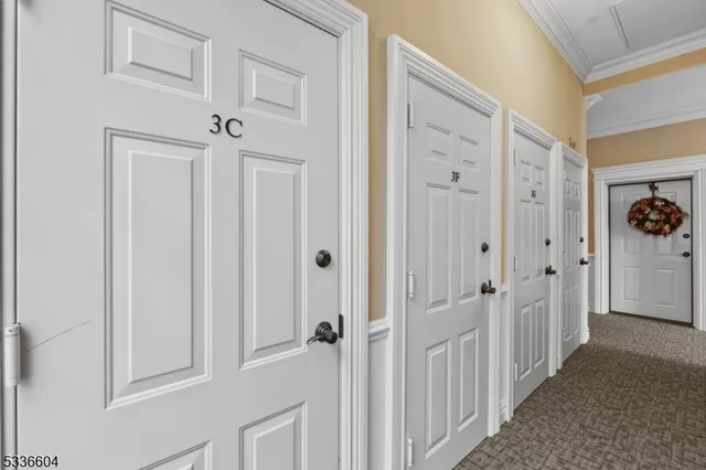 a view of a hallway with a elevator