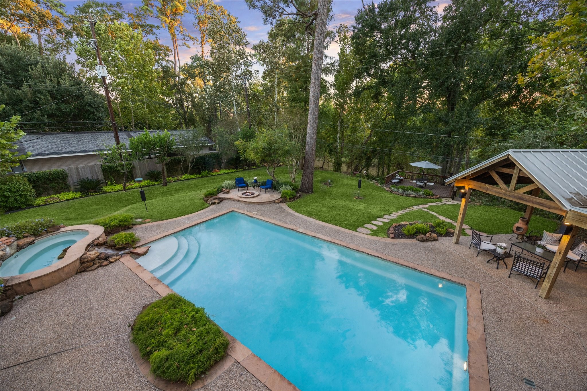 45 Patti Lynn Lane Houston, TX 77024 - Photo 40 of 49 an aerial view of a house with a yard