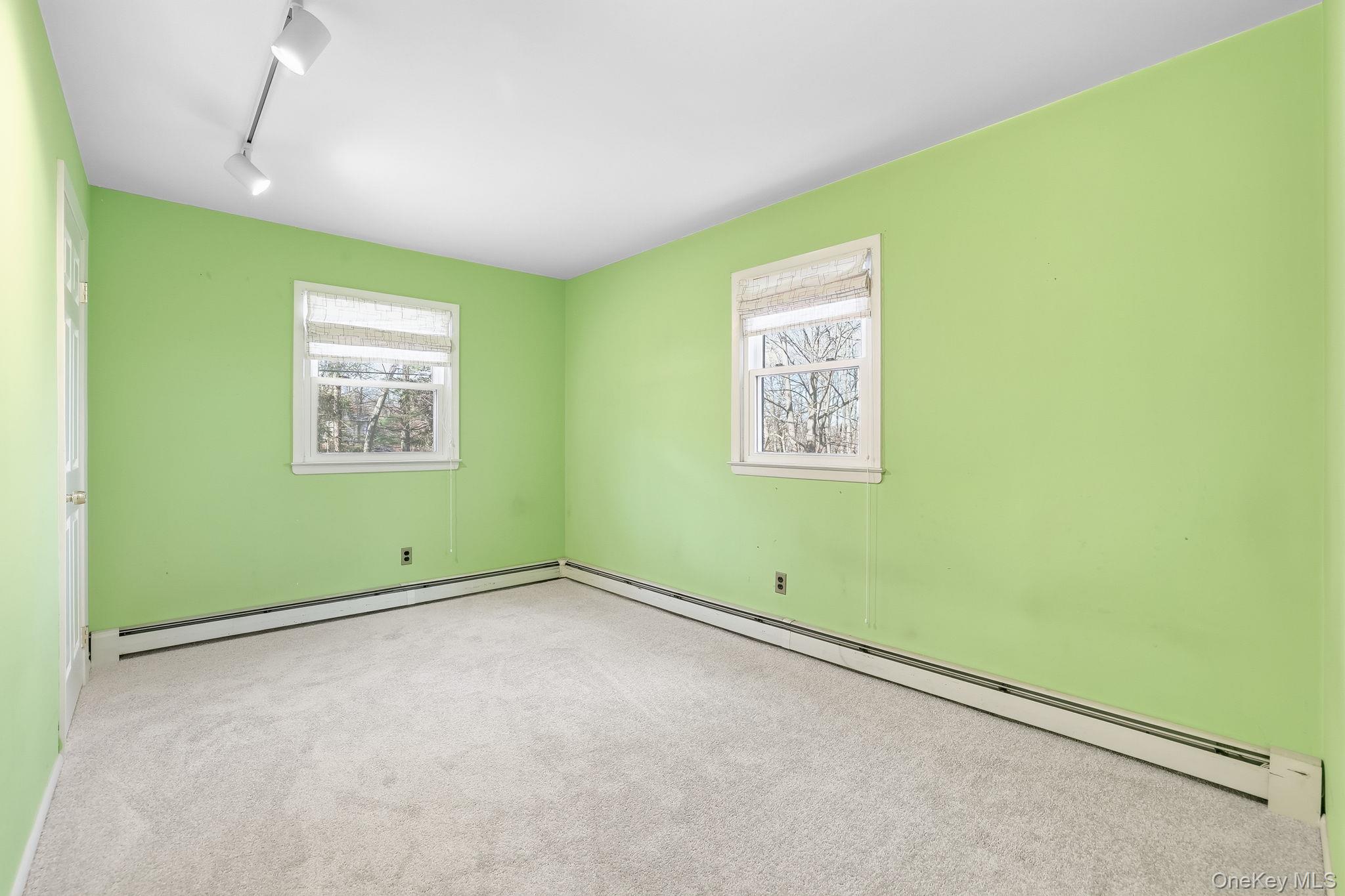 42 Bayberry Hill Road Mahopac, NY 10541 - Photo 20 of 49 Carpeted spare room with track lighting and a baseboard radiator
