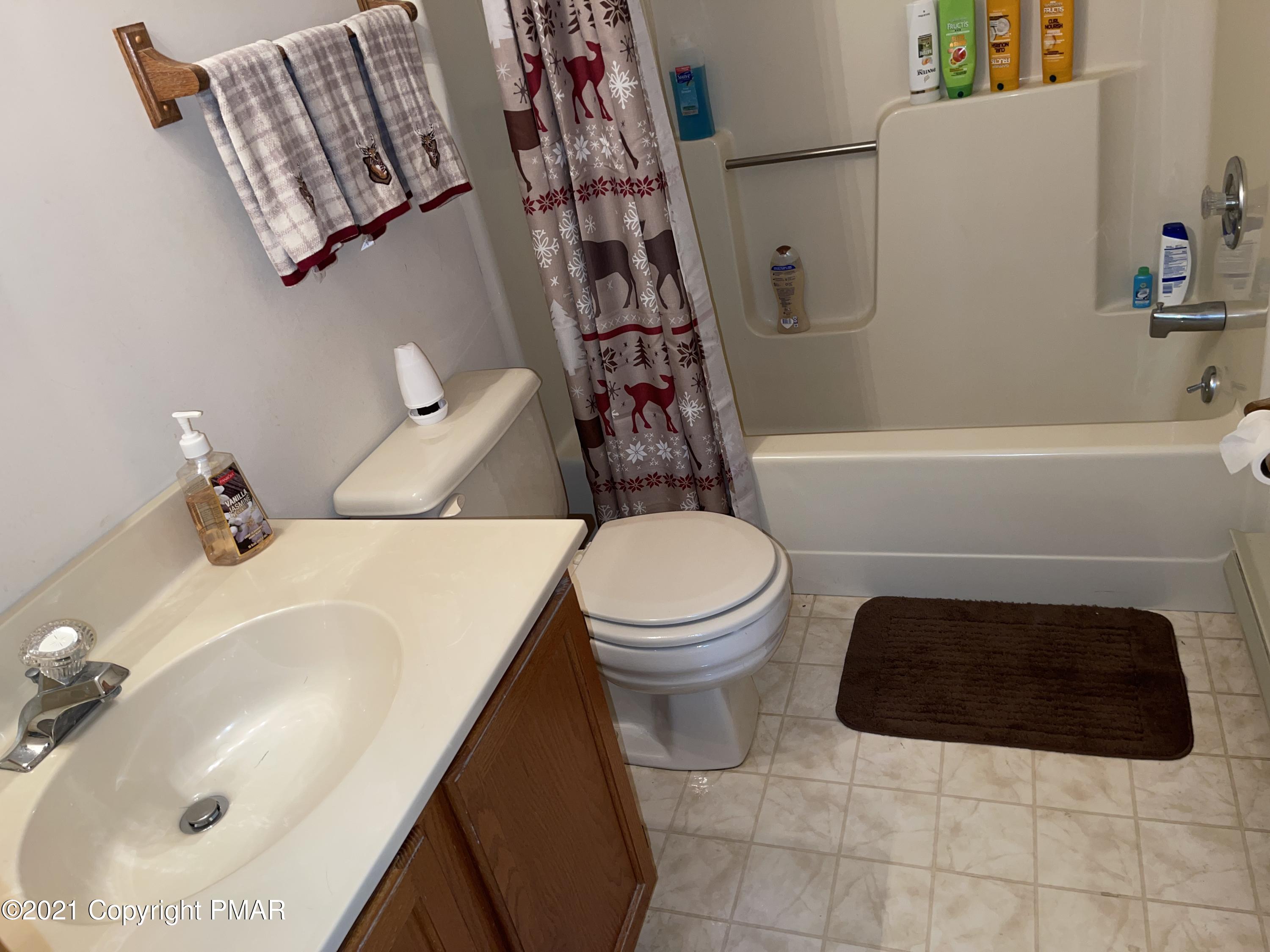 139 Dunchurch Drive Bushkill, PA 18324 - Photo 16 of 37 a bathroom with a sink a toilet and shower