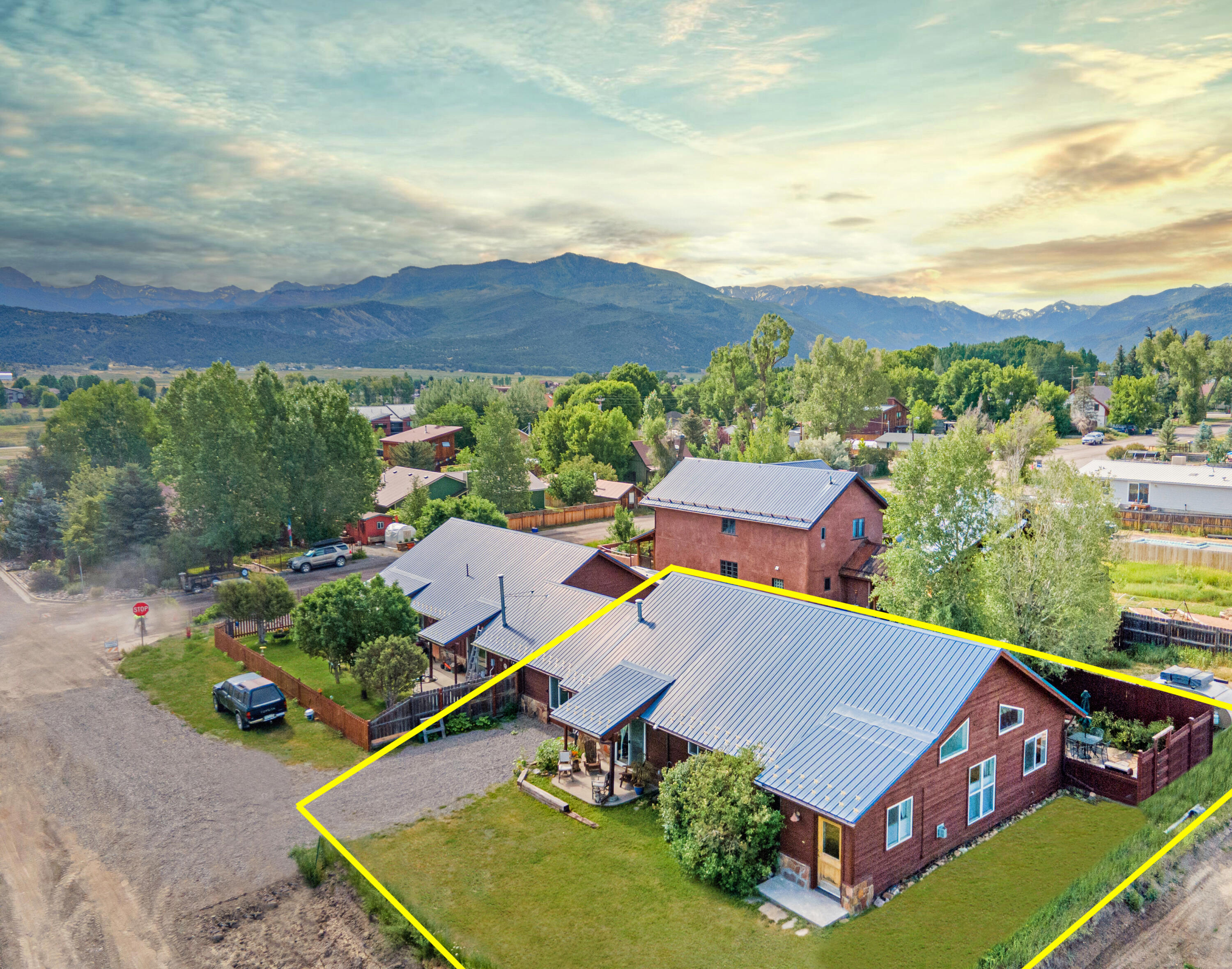 660 Otto Street Ridgway, CO 81432 - Photo 2 of 27 an aerial view of a house with a garden