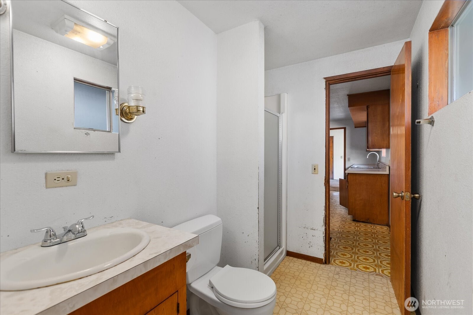 38425 Swede Heaven Road Arlington, WA 98223 - Photo 15 of 36 a bathroom with a sink toilet and shower