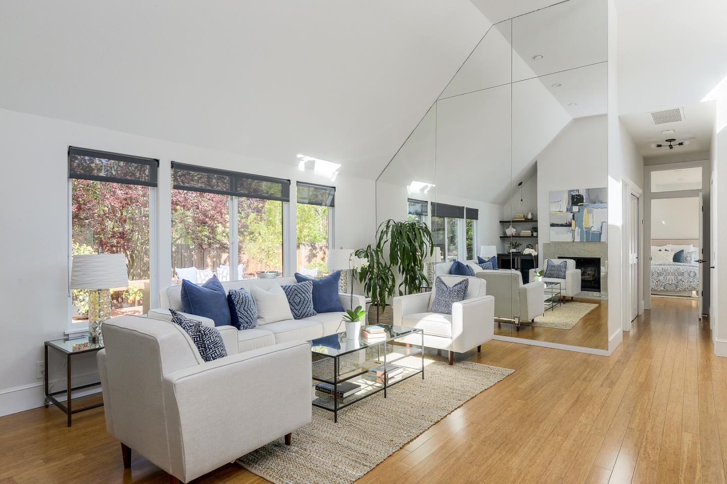 7 Farm Road Los Altos, CA 94024 - Photo 11 of 38 a living room with furniture and a large window