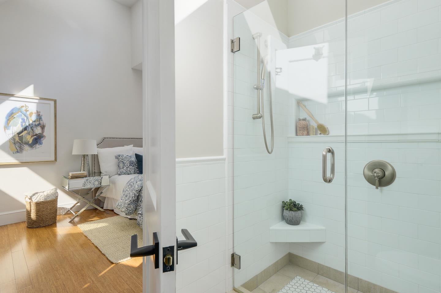 7 Farm Road Los Altos, CA 94024 - Photo 15 of 38 a bathroom with a bathtub and shower