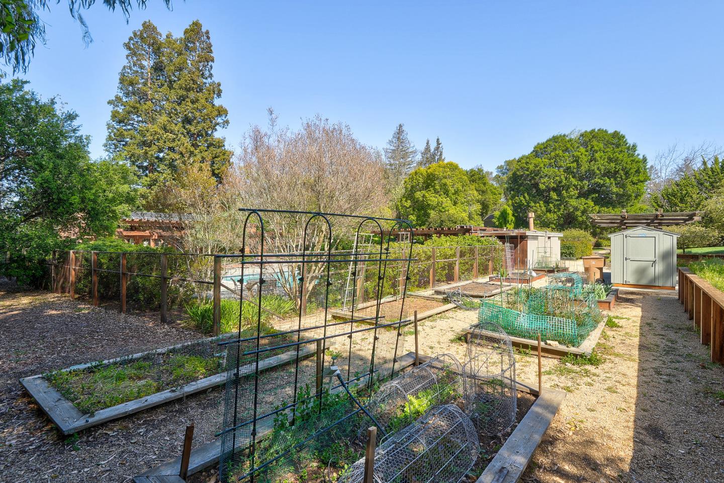 7 Farm Road Los Altos, CA 94024 - Photo 38 of 38 a view of a yard and dinning table