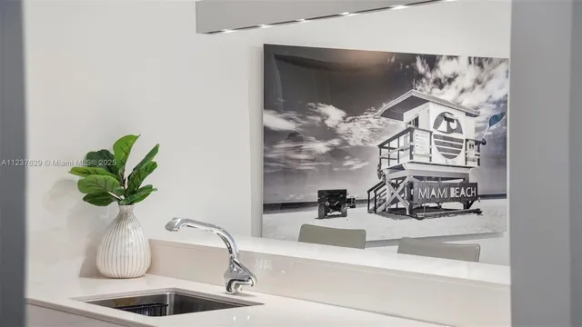 a closeup of a sink and a mirror