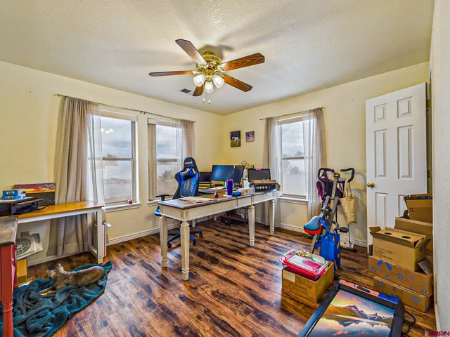 a living room with furniture a wooden floor and a window