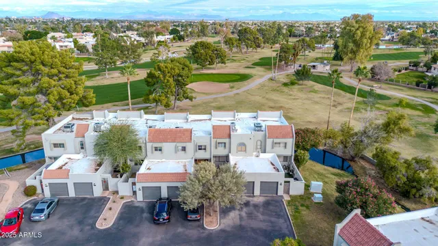 a view of a lake with an outdoor space