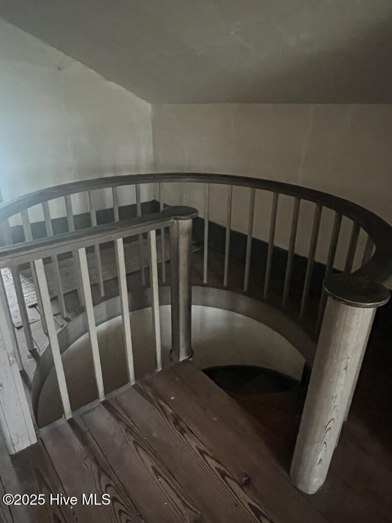6140 McKendree Church Road Tarboro, NC 27886 - Photo 31 of 64 Unique circular stairwell that leads up to an unfinished possible bedroom or office