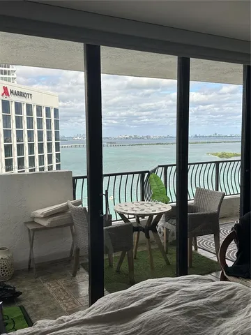 a view of an ocean and beach