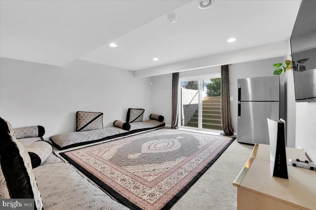 a view of a living room