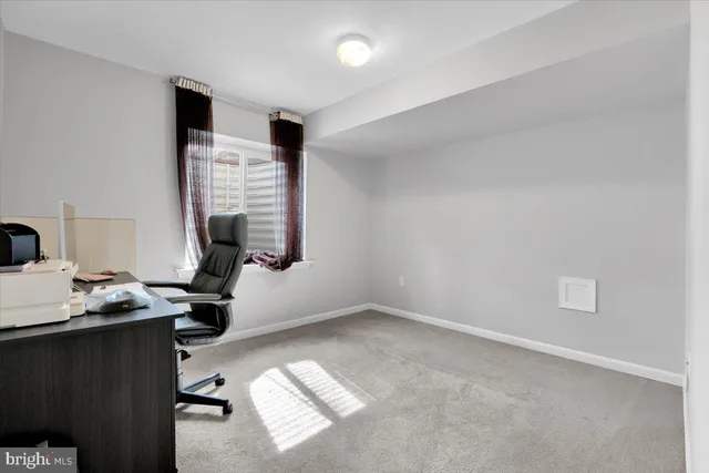 a view of workspace with a window