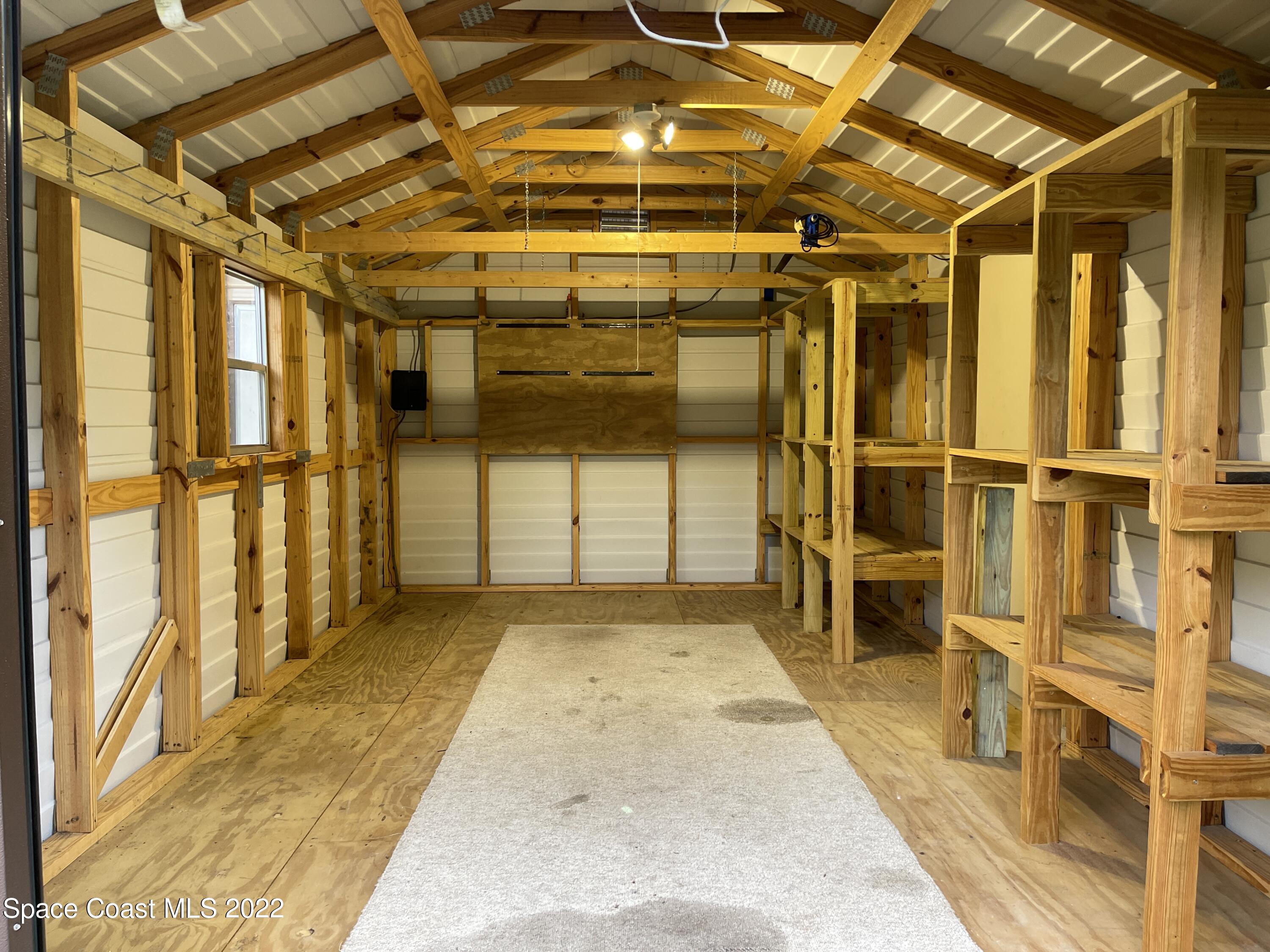 4680 Aurantia Road Mims, FL 32754 - Photo 37 of 56 Shed 1 Interior