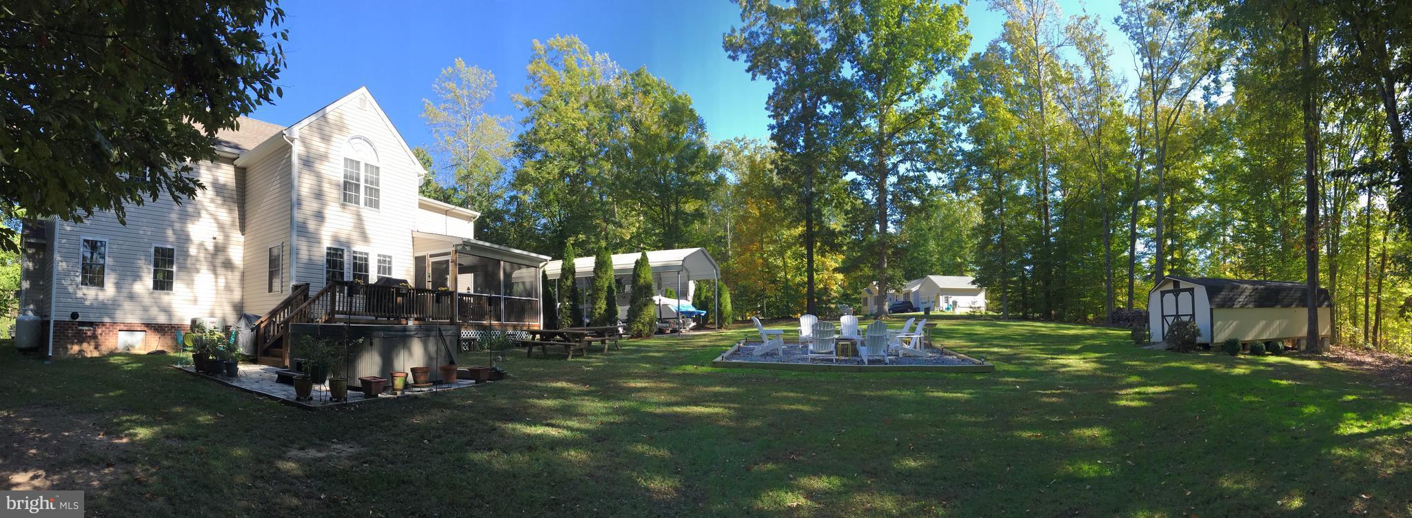 80 Elnor Road Bumpass, VA 23024 - Photo 20 of 25 Panorama of rear yard