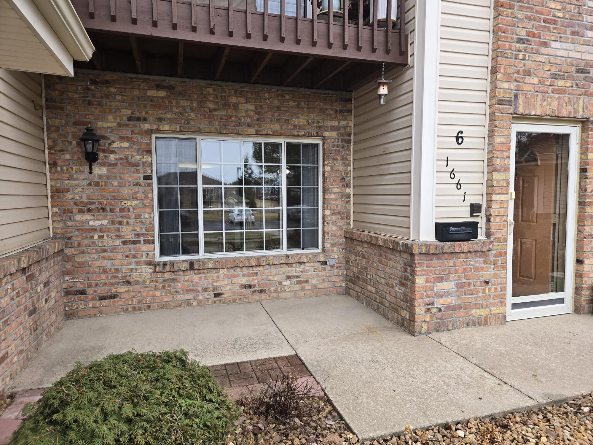 1661 Wisconsin Street, Unit 6 Sturtevant, WI 53177 - Photo 2 of 17 Patio