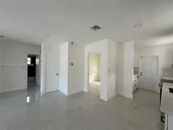 a view of an empty room