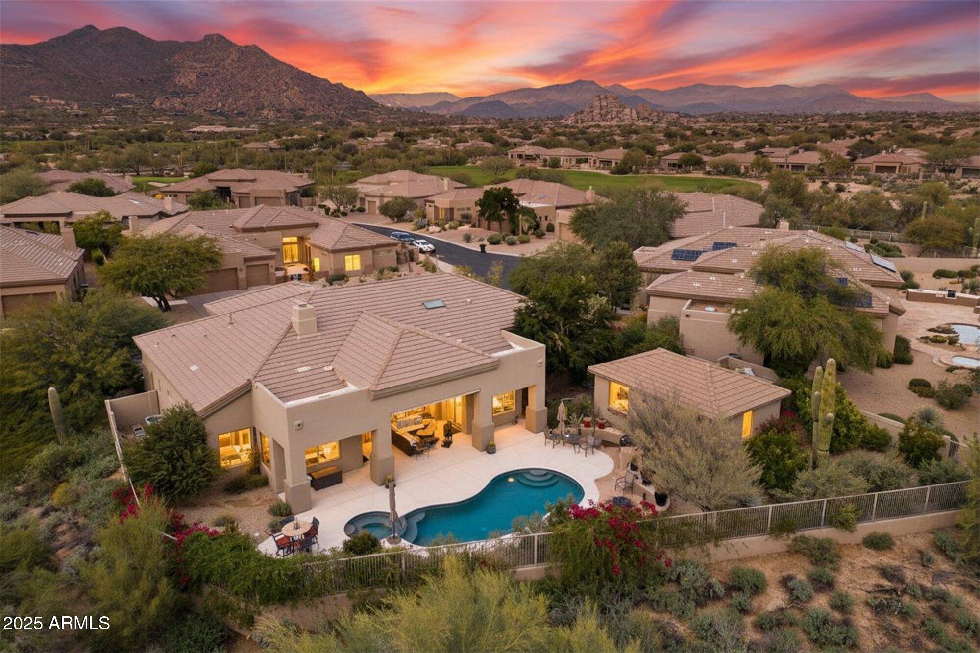 6867 East Crimson Sky Trail Scottsdale, AZ 85266 - Photo 2 of 97 an aerial view of residential houses with outdoor space and river
