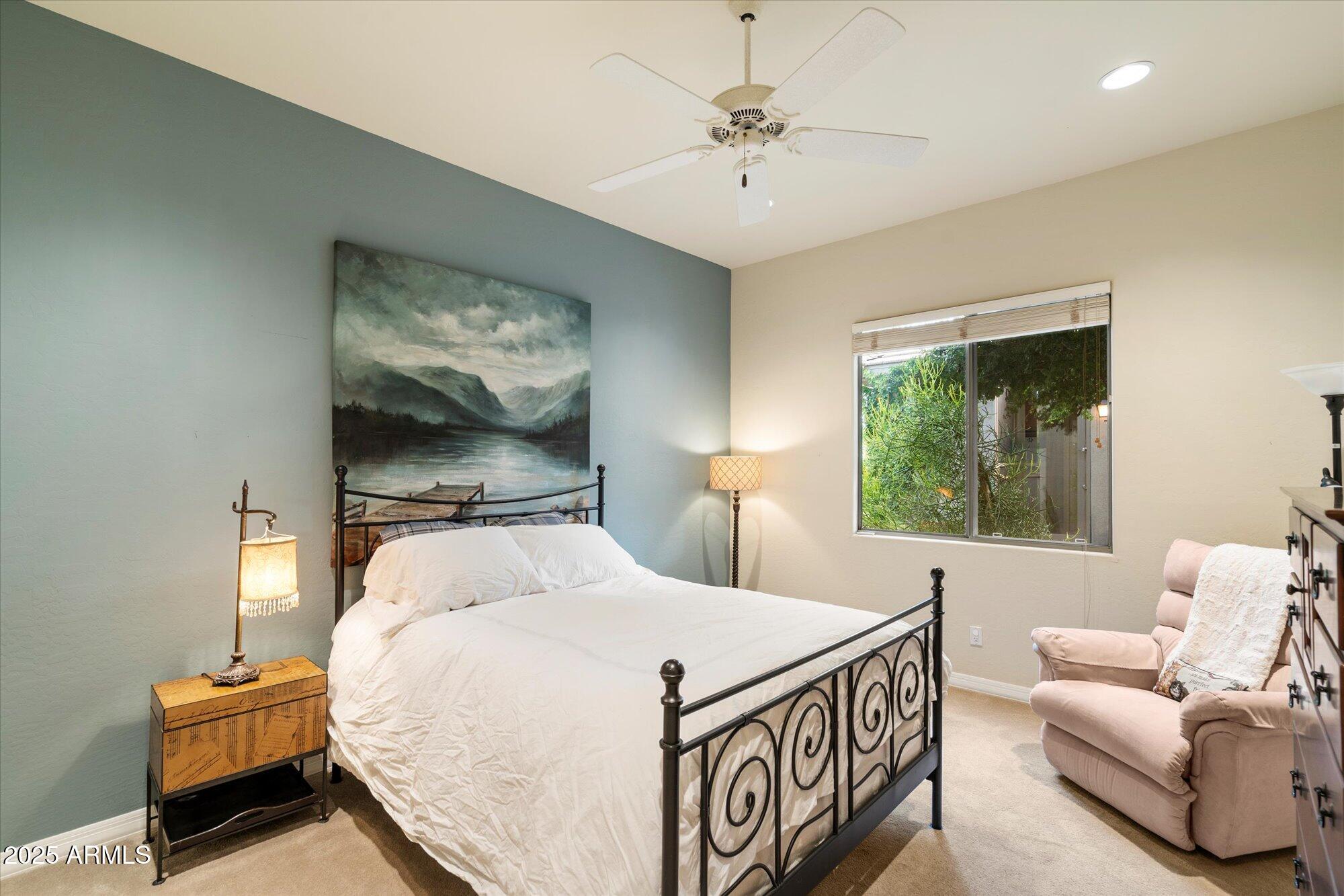 6867 East Crimson Sky Trail Scottsdale, AZ 85266 - Photo 32 of 97 a bedroom with a bed and a view of bedroom