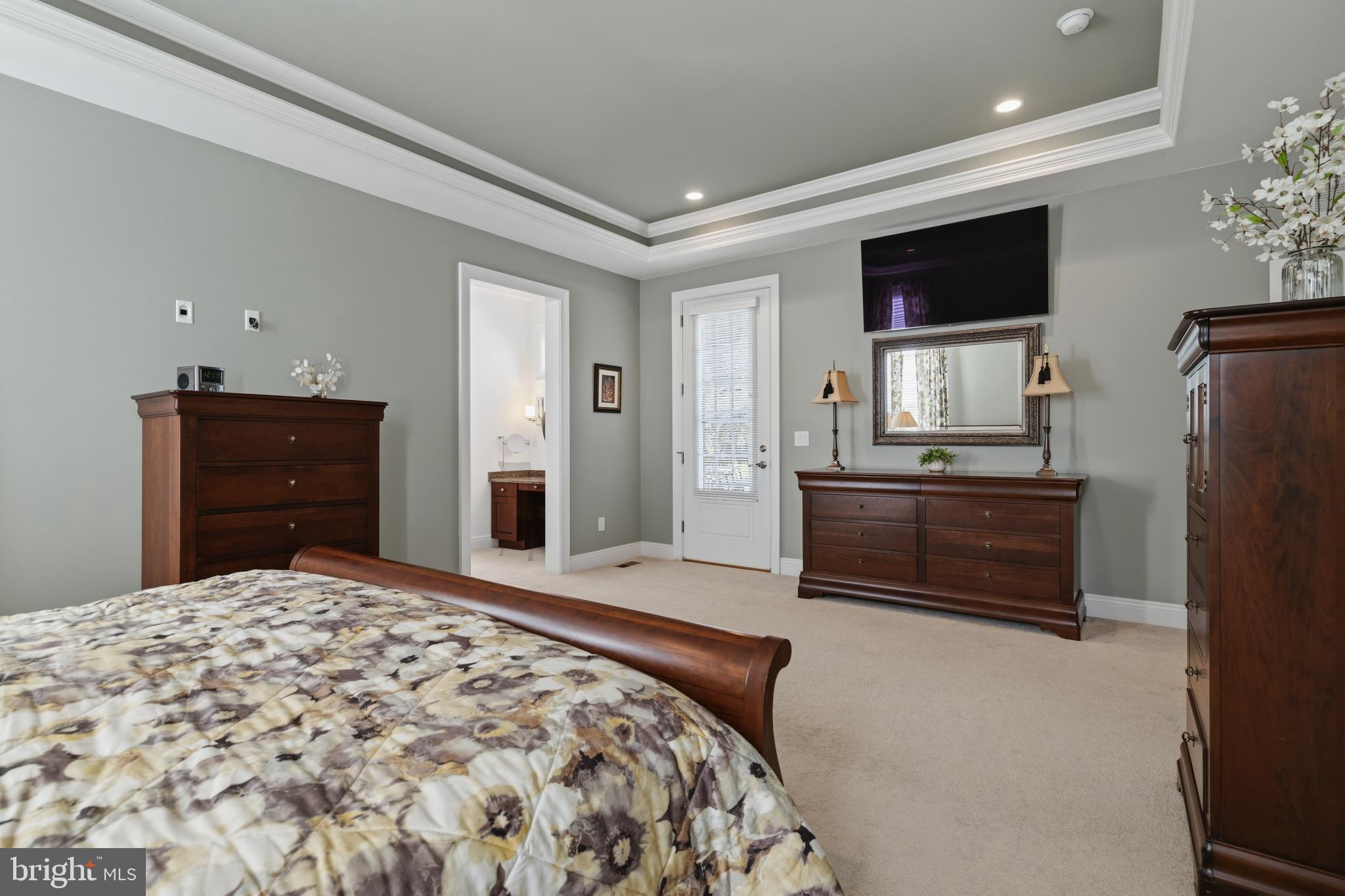 1031 Coates Road Jenkintown, PA 19046 - Photo 36 of 66 a bedroom with a bed and a flat screen tv