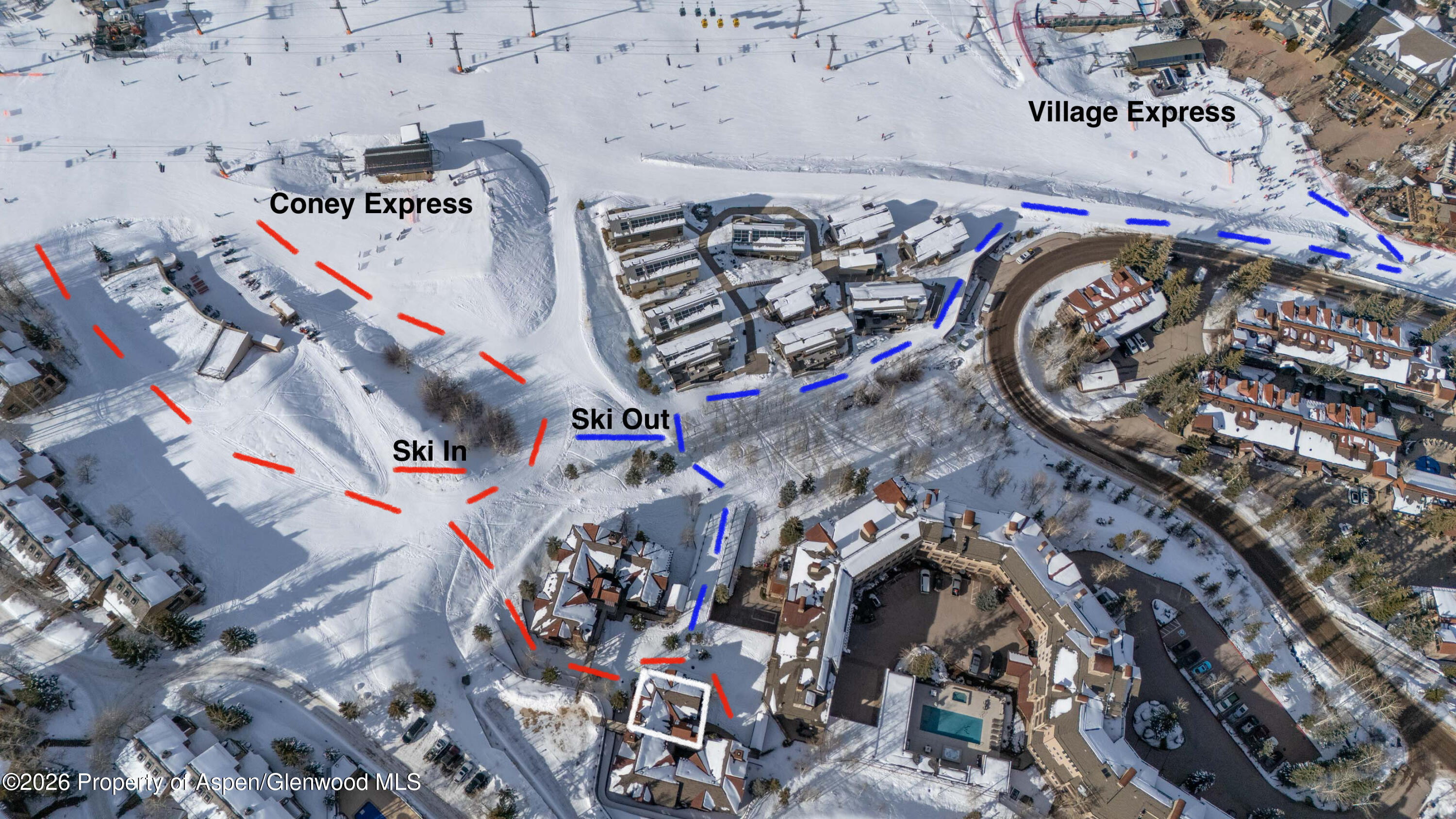 425 Wood Road, Unit 60 Snowmass Village, CO 81615 - Photo 33 of 35 New ski inout