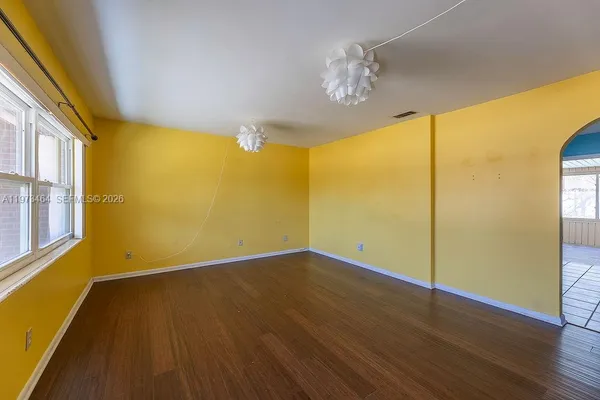 a view of livingroom with painted walls