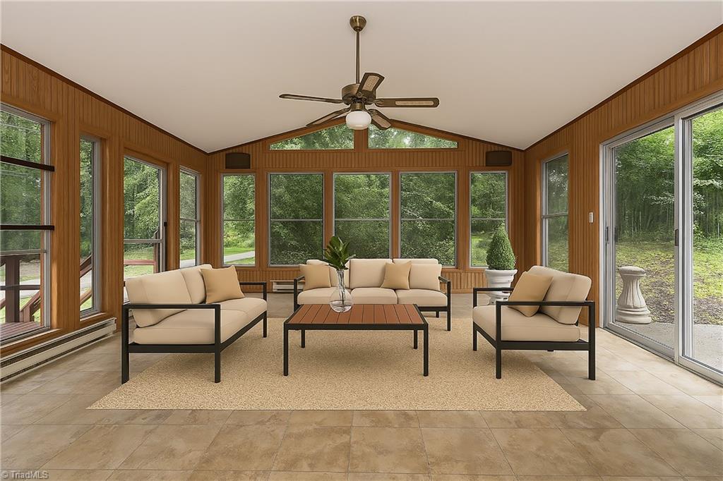 3155 Briarcliffe Road Northwest Winston-Salem, NC 27106 - Photo 34 of 46 Virtually staged sunroom