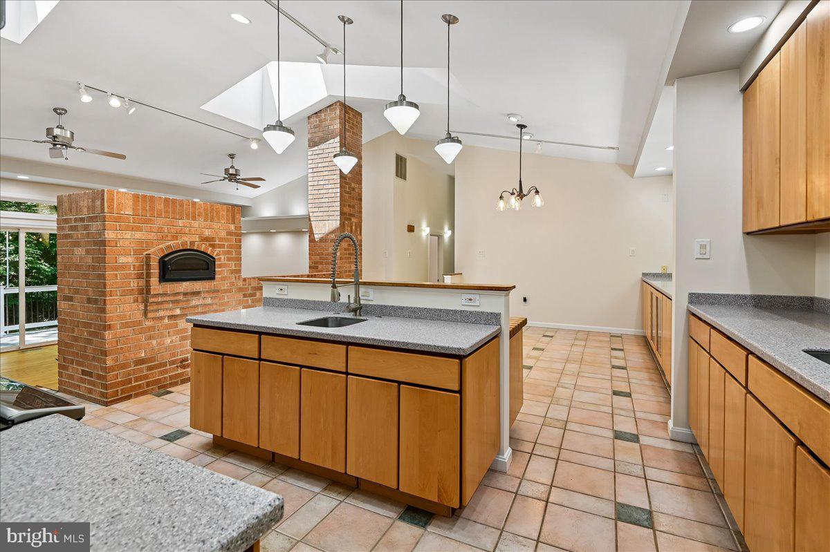 3633 Patuxent River Road Davidsonville, MD 21035 - Photo 28 of 85 Kitchen Prep Island with Pendant Lighting